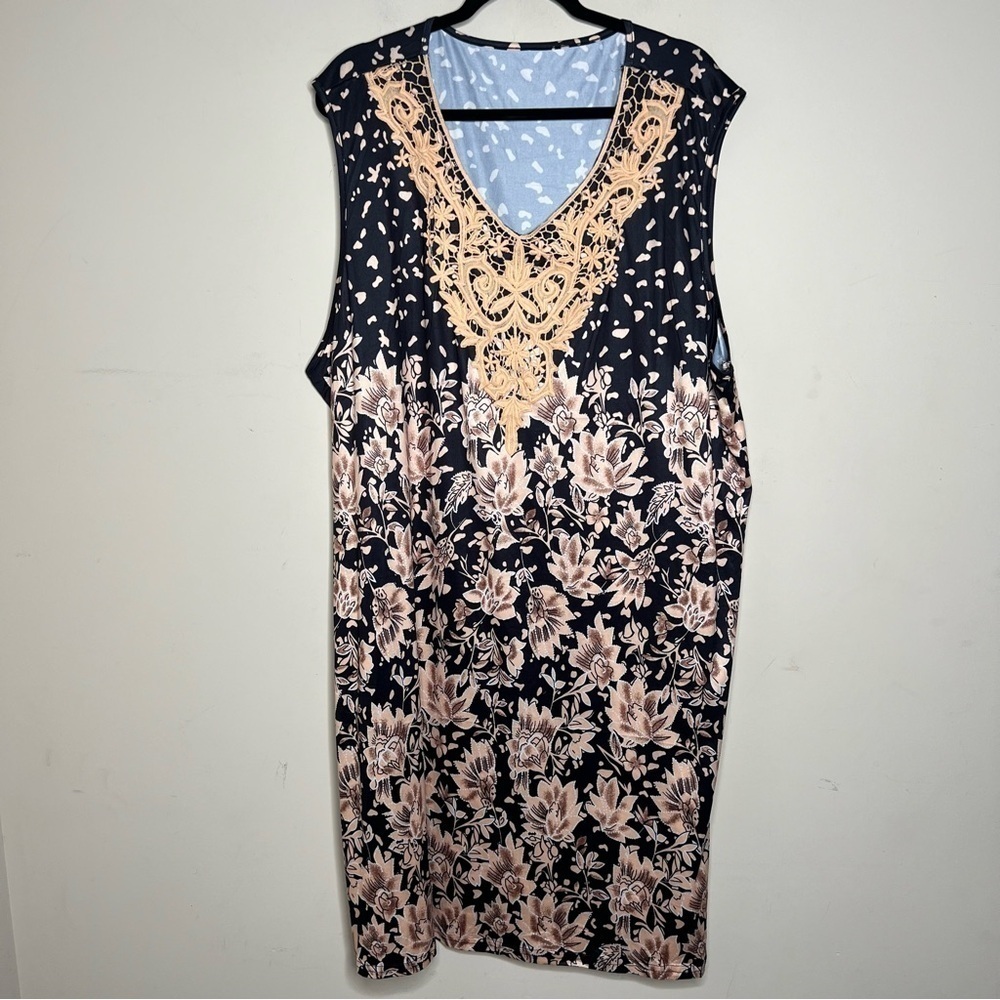 PLUS SUZE Crochet Tank Dress